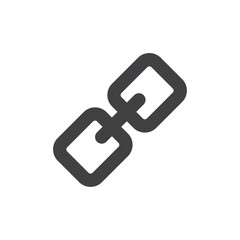 Chain icon simple vector symbol