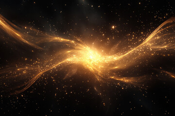 Obraz premium Fiery Cosmic Explosion in Space