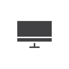 desktop computer icon simple vector symbol