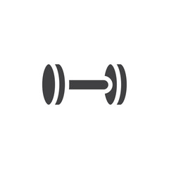 Dumbbell icon simple vector symbol