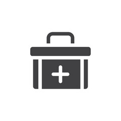 First aid kit icon simple vector symbol