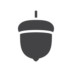Hazelnut icon simple vector symbol