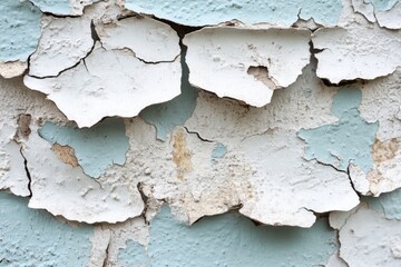 Obraz premium Peeling Paint on a Cracked Wall