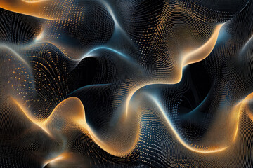 Fototapeta premium Abstract Flowing Patterns with Light Accents