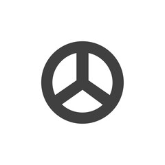 Peace sign icon simple vector symbol