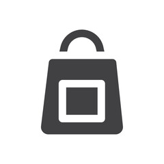 Shopping bag icon simple vector symbol