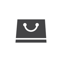Shopping bag icon simple vector symbol
