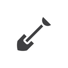Short shovel icon simple vector symbol