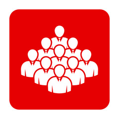 Symbol, ikona ludzi. Plik wektorowy.