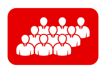 Symbol, ikona ludzi. Plik wektorowy.