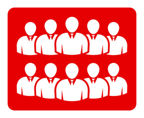 Symbol, ikona ludzi. Plik wektorowy.