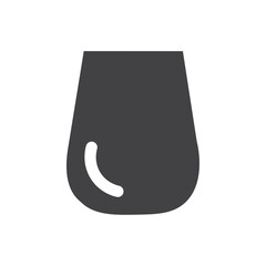 Stemless wine tumbler icon simple vector symbol