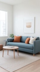 Modern Living Room Design with Clean Lines and Cozy Accents