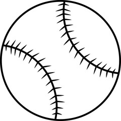 baseball ball isolated on black