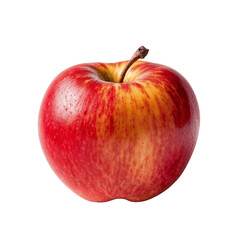 Fresh Red Apple Against a Dramatic Black Background

