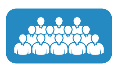 Symbol, ikona ludzi. Plik wektorowy.