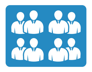 Symbol, ikona ludzi. Plik wektorowy.