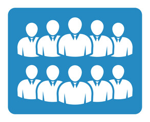 Symbol, ikona ludzi. Plik wektorowy.