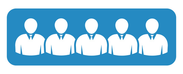 Symbol, ikona ludzi. Plik wektorowy. © robert6666