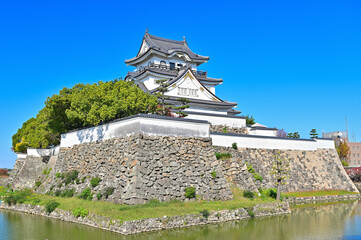 岸和田城の風景　大阪府岸和田市
