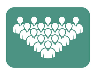 Symbol, ikona ludzi. Plik wektorowy.