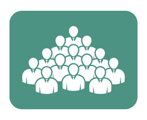 Symbol, ikona ludzi. Plik wektorowy.