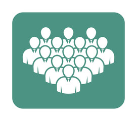 Symbol, ikona ludzi. Plik wektorowy.