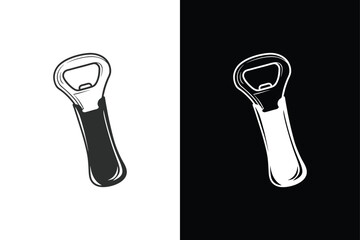 Bottle opener  icon vector on White Background Vector Art Illustration on white background.