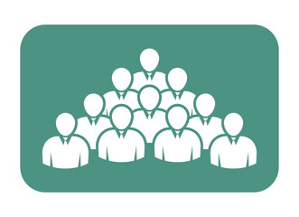 Symbol, ikona ludzi. Plik wektorowy.