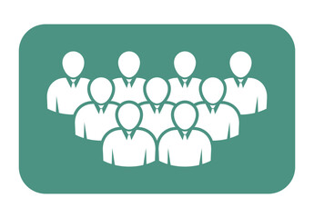 Symbol, ikona ludzi. Plik wektorowy.