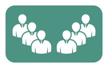 Symbol, ikona ludzi. Plik wektorowy.