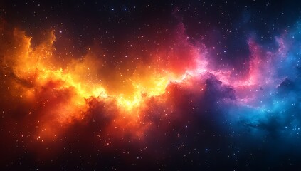 Fototapeta premium Colorful Clouds in Space.