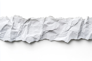 Obraz premium White paper tear border isolated on a white background with a clipping path, a banner for text space
