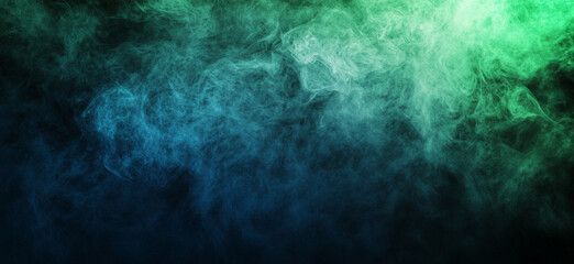 Dark blue and green gradient background