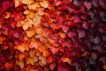 Autumn Leaf Mosaic in Warm Tones