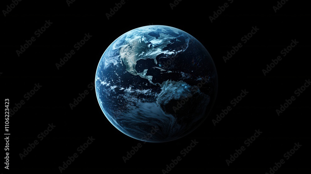 Poster planet earth as a global background. point on the world map. 3d rendering. network of the world