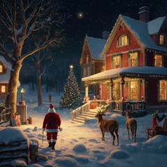 Christmas tree with presents