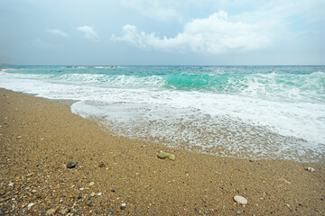Sea, waves, beach