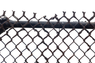 Rust Texture on Metal Fence - No Background Or Transparent Background