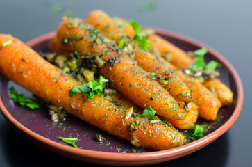 Honey Glazed Carrots With Anise and Parsley, side dish ideas