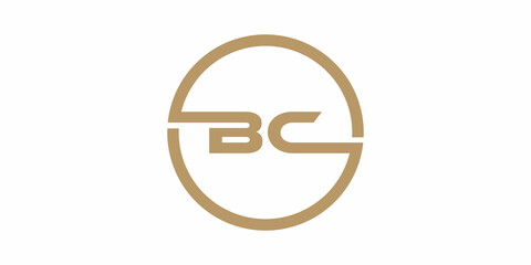 Obraz premium logo initial BC icon vector