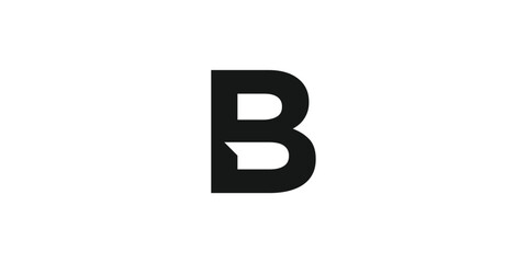 logo initials B  icon vector