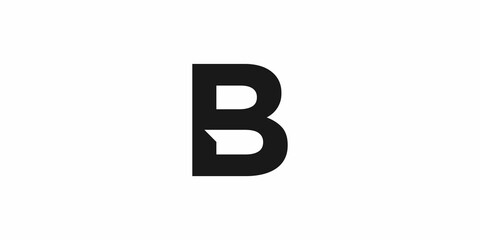 logo initials B icon vector
