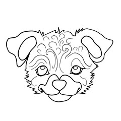 illustration puppy face, pet, dog
