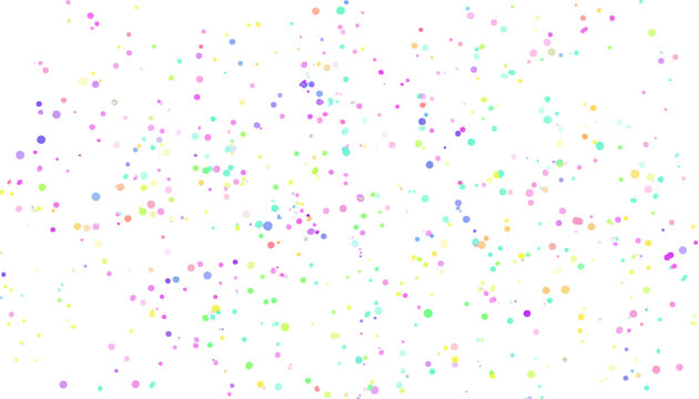 Vibrant confetti falls on a clear backdrop, creating a lively overlay ideal for happy occasions and festive gatherings