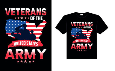 Veteran of the united states army Veterans t-shirt designs USA Freedom art