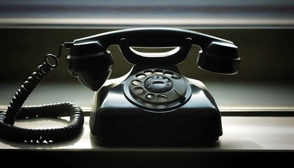 Vintage Style Phone in Bright Environment with Exquisite Details