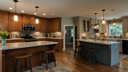 Home kitchen remodel before and after.