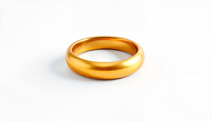 Isolated item on white background as a gold ring
