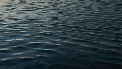 Hypnotic geometric ripples in calm waters.